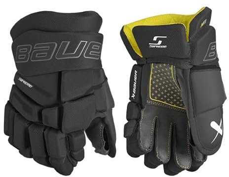 Bauer Supreme M3 Junior - Guantes para niños (11 pulgadas), color negro