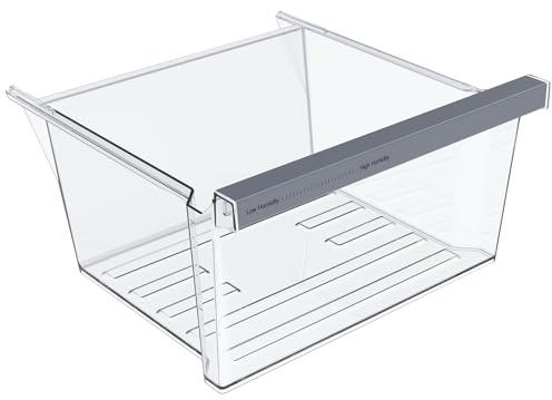 UPGRADED W11162443 Refrigerator Crisper Drawer Compatible with Whirlpool Crisper Drawer W10899435 Whirlpool Fridge Drawer W11046494 Maytag Refrigerator Drawer WRS325SDHZ WRS315SDHZ WRS315SDHM Drawer