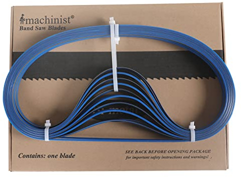 Imachinist S4478122420 Portable Bi-Metal Bandsaw Blades 44-7/8 Long, 1/2 Wide, 0.025 Thick, 24TPI, Constant Teeth, 20 Pack
