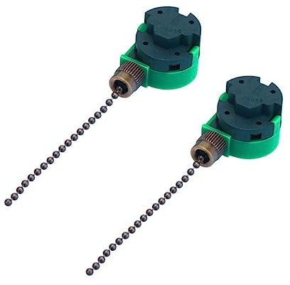 Hemobllo 2 pezzi interruttore a tirante regolabile catena ventilatore ventilatore a soffitto luce di ricambio interruttore cavo lampada controllo catena marrone per lampade da terra da parete