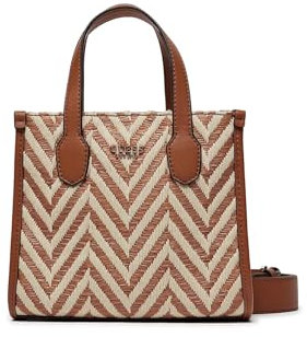 GUESS Silvana Two Compartment Mini Tote Cognac