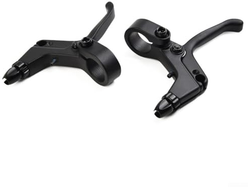 Jumplushion 2-Finger leichte Legierung Bremshebel für Mountainbike, 1 Paar Bremshebel für mechanische Scheibenbremsen, lineare Zugbremsen (schwarz)