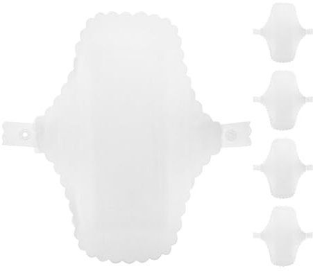 Vaguelly Lot de 5 serviettes hygiéniques réutilisables en coton : serviettes hygiéniques imperméables pour femmes, en tissu doux, protège-slips pour plus de confort.