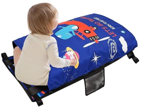 Nubamzy Kids Airplane Bed | Toddler Bed Airplane Seat Extender - Soft Foldable Baby Sleep Hammock for Flying Trips Cruise Train Vacation Beach Camping Travel Outdoor