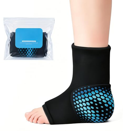 Kylmanschett fot, kyldynor fotled, återanvändbar gelkompress för kyla och värmeterapi, kylbandage fotled, perfekt för stukningar, brott
