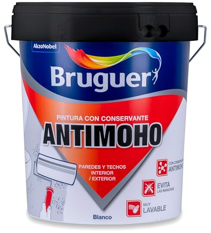 Bruguer Pintura con Conservante Antimoho Mate Blanco 15 L