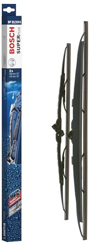 Bosch Wiper Blade Super Plus Spoiler SP22/19S, Length: 550mm/475mm − Set of Front Wiper Blades