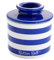 Butter Bell - The Original Butter Bell Crock by L Tremain, a Countertop French Ceramic Butter Dish Keeper for Spreadable Butter, Nautical Blue and White Stripe (Nautical Blue)