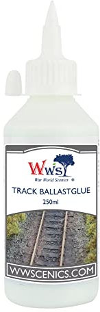 War World Scenics Gleis-Schotter-Kleber 250ml für Modellbahn Tabletop Gelände Modellbau Diorama