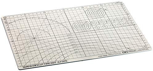 Tamiya 74056 Schneidunterlage DIN-A4 grau, Modellbau Zubehör, Bastelwerkzeug, Hobby, schneiden, hochwertiges Modellbauzubehör,300174056, S