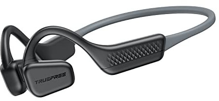 truefree F1 Bluetooth Kopfhörer Sport Open Ear Sportkopfhörer mit Mikrofon Air Conduction BT5.3 16.2mm Audiotreibern 11H Spielzeit Wireless Headset Wasserdicht Kabellose Kopfhörer für Sports/Laufen