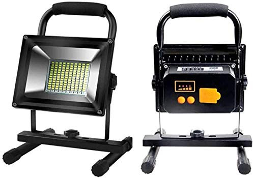 Spot Lighting Portable 500W Led Floodlight Rechargeable, 6000 Lm IP65 Waterproof Outdoor Construction Spotlight with USB, Sustainable Work 7 18h, Construction Light Work Lamp with Remote Con