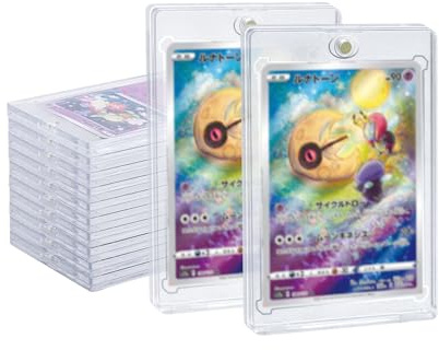 Wigearss 10 Pezzi 35PT Carte Cornici Acriliche Magnetiche Trasparente Protezione UV Custodie per Carte Magic, MTG, Sport, Baseball