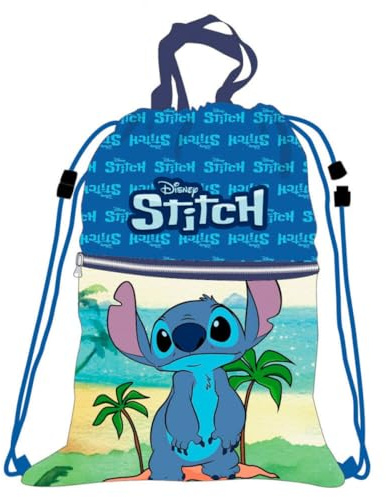 Aymax Lilo & Stitch Mochila Saco con Cuerdas Stitch (45x33cm)