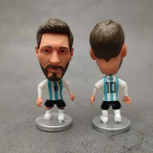 Doyomtoy Football Star Resin Decorations for Cake Decorating, Living Room, Office, car Dolls, Football Stars Messi, Ronaldo, Harland, Kroos...…