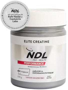 NDL Pro-Health Creatina monoidrato Creapure - Creatine monoidrata in polvere per migliorare le prestazioni e gli esercizi ad alta intensità - 300 g - by Rafa Nadal
