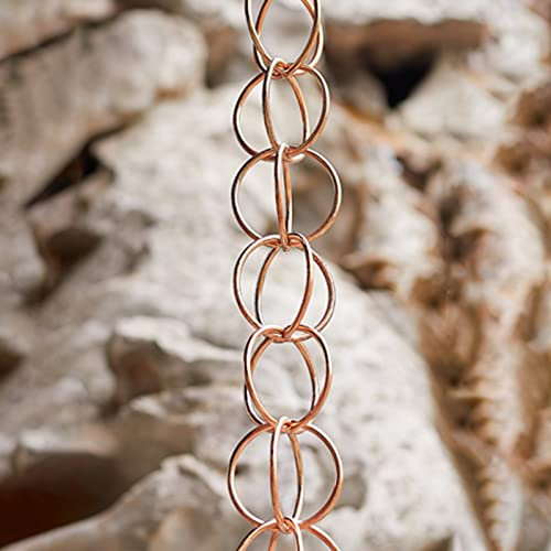 CMYUN Regenkette Regenketten für Draußen, Retro-Fallrohr-Regenkette Als Ersatz für Dachrinnen-Fallrohr, Bauernhaus-Regenfänger für Den Terrassengarten Auf Der Veranda(Style1)