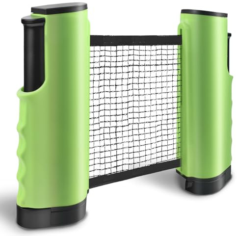 Sportout Retractable Ping Pong Net – 72-Inch Table Tennis Net with Secure Clamps | Portable Design for Universal Table Compatibility