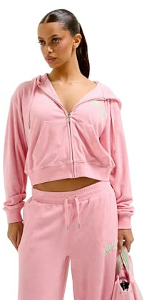 Juicy Couture Women's Nala Twl Hoodie Kapuzensweatjacke, Terry Sweatjacke Mit Kapuze Und Reißverschluss in Verschiedenen Farben Hooded Sweatshirt (pack of 1)