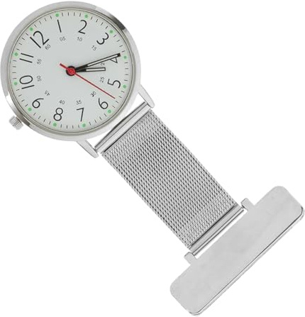 PACKOVE Reloj Diseño Minimalista y Carcasa Resistente Broche de Acero Inoxidable Fácil de Llevar y Usar de Enfermera Adecuado para Clínicas y Hospitales