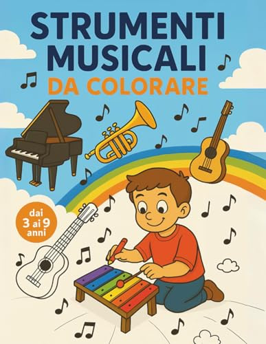 Strumenti Musicali Da Colorare: 25 Strumenti Musicali da Colorare