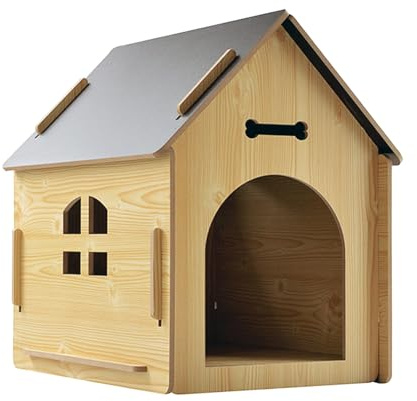 Casa exterior para perros, jaula impermeable desmontable, refugio impermeable para gatos al aire libre, para razas pequeñas y grandes, balcón, jardín, terraza, patio