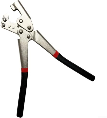 Crimpadora de perno de acero, quilla de mano de metal Punch Lock Drywall Herramienta de mano Alicates de mano para construcción en casas, almacenes, oficinas