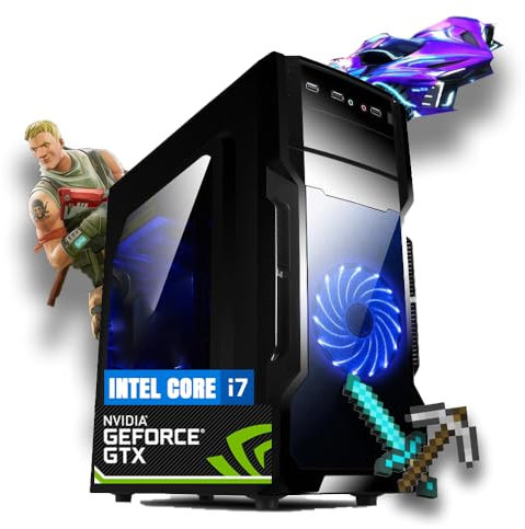Betazon PC Fisso Gaming Desktop NUOVO • Cpu intel core i7-6700 • 32GB RAM DDR4 • 1TB SSD • Windows 11 Pro • WiFi • GT 740 4GB • Pronto All'Uso
