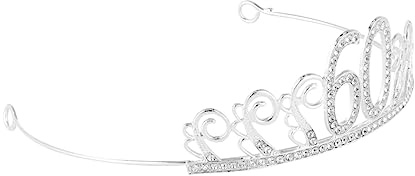 VALICLUD Couronne De Décoration De Gâteau Décoration De Gâteau D'Anniversaire Cristaux Décoration De Gâteau Accessoires De Décoration De Gâteau Diadème Pour Gâteau Décoration De