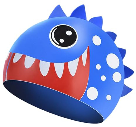 Gorro De Baño Infantil | Gorros De Natación Impermeable De Silicona | Accesorios De Baño Impermeables Antideslizante para Niñas Y Niños