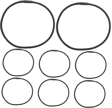 Yardwe 8 Pezzi Microfono Shock Aoffro supporto per microfono con supporto antiurto Anello di smorzatore bande elastiche che assorbono gomma da cancellare Nero