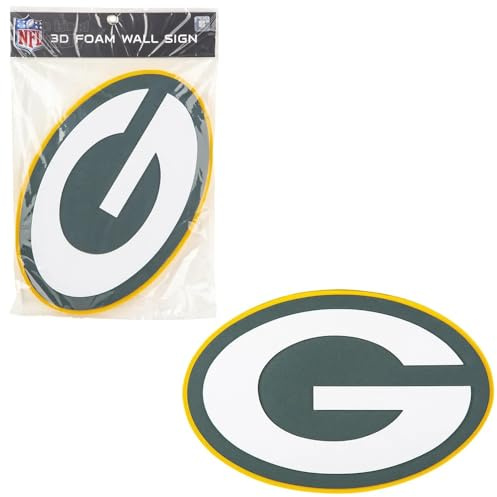 FanFave NFL Green Bay Packers 3D-Wandschild aus Schaumstoff