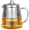 OBOR Glass Tea Pot With Infuser for Blooming and Loose Leaf - Small 450ml/15oz for Home/Office