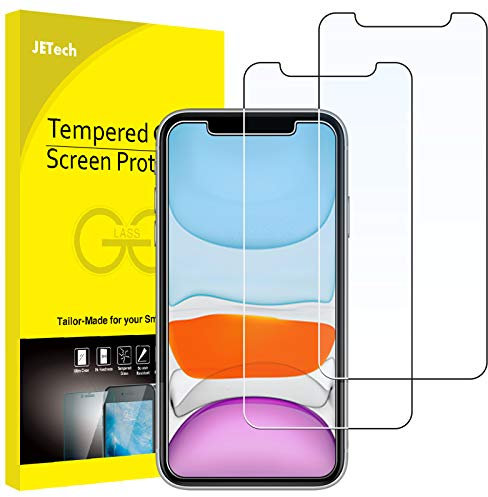 JETech Screen Protector for iPhone 11 and iPhone XR 6.1-Inch, Tempered Glass Film, 2-Pack