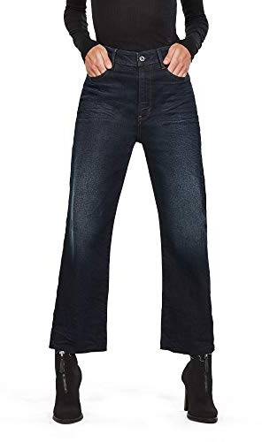 G-STAR RAW Tedie Ultra High Waist Straight Jeans, Bärs i Xenon Blue C052-b847, 25W x 32L