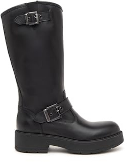 Nero Giardini I411983D Stivali Donna in Pelle - Nero 39 EU
