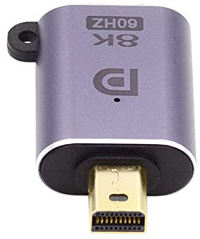 cablecc 8K 60Hz Mini DisplayPort 1.4 a DP maschio a femmina Adattatore Ultra HD UHD 4K 144Hz 7680 * 4320 per computer laptop video