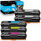 LeciRoba 207A (Mit Chip) für HP W2210X W2211X W2212X W2213X W2210A W2211A W2212A W2213A 207X 207A Toner für HP Color Laserjet Pro MFP-M283fdw MFP-M283fdn MFP-M282nw M255dw M255nw Drucker (5-Packung)