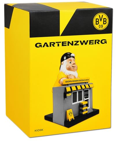 Borussia Dortmund BVB Gartenzwerg Kiosk