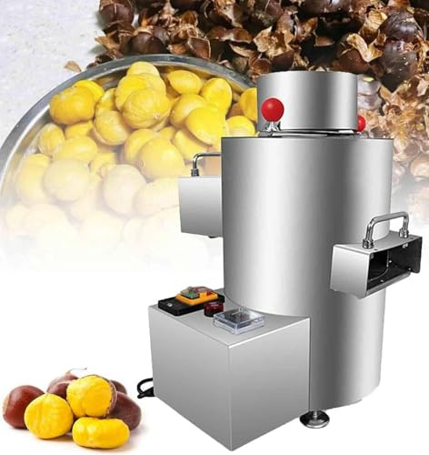 FJYAWEN Peladora De Castañas, Trituradora Eléctrica De Castañas, Peladora De Castañas Eléctrica Comercial De 200 Kg/H con Mango, Sin Dañar Las Castañas,12Knife