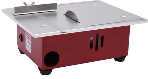 Mini sierra circular de mesa, sierra circular de mesa de precisión, multifuncional, 9200-9500 rpm, sierra de mesa portátil, 0-90°, ajustable para estudios personales, hogares y salas de manualidades