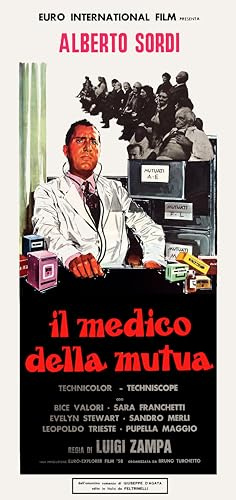 Generico Poster Il Medico della Mutua – Locandina 33x70 cm | Commedia satirica con Alberto Sordi | Stampa Vintage su Carta Patinata – SACWEBPHOTO