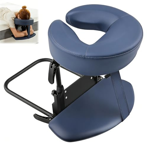 JAOGAUS Massage Kopfstütze für Bett & Matratze, Gesicht-nach-unten Massage-Set mit Rahmen, 180° verstellbare Kopfstütze mit Gesichtskissenhalterung, für Matratzenstärke 14–45 cm