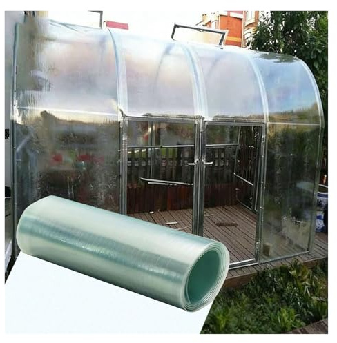 Lastre in Policarbonato Pannello di Plastica Serre Piastre Trasparente per Capannoni, Casette da Giardino, Terrazze, Cortili e Strutture di Copertura(0.6x8m)