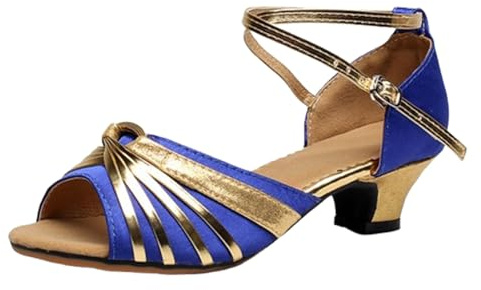 Damer glitterpumps, damsandaletter med klack, eleganta sandaler, sommar, spännpumps, fritid, latin, dansskor, höga klackar, brudskor, ultralätta ankelsandaler, öppna tår, klackskor
