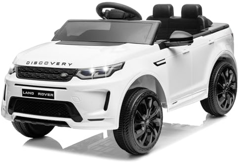 CoolGrows Ride on Car,12V Electric Cars for Kids, 2 Seat with Remote Control, LED Lights, Music, 3 Speed Modes Smooth Start for 3-6 Years Old, Max Weight 25KG - White