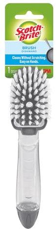 3M Scotch-Brite Dishwand Brush, Non-scratch, Soap Dispensing, Nylon Bristles, Plastic