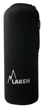 Laken Funda de Neopreno Negra para Botellas de Aluminio 1,5L Laken