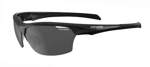 Tifosi Intense Sunglasses Gloss Black/Silver Mirror Smoke Lenses