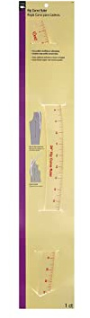 Dritz - Regla Curva de Sastre, Regla Curva para Zona de Caderas, 24 Pulgadas de Largo (Sistema métrico Imperial)